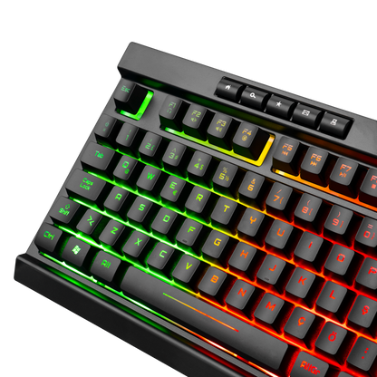 BYGAME-K2 Rainbow Aydınlatmalı Multimedia Gaming Oyuncu Klavyesi - Rampage