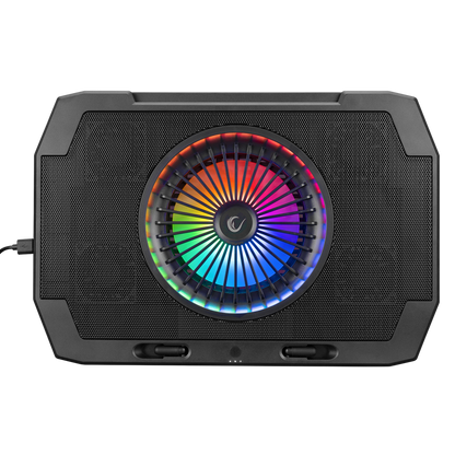 AD-RC21 X-CooL Siyah 5 Fanlı 10-18 RGB Işıklı Notebook Soğutucu Stand - Rampage