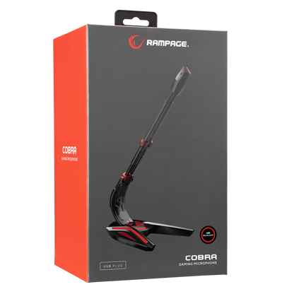 RMX-M9 COBRA Siyah USB Masaüstü Led Mikrofon - Rampage
