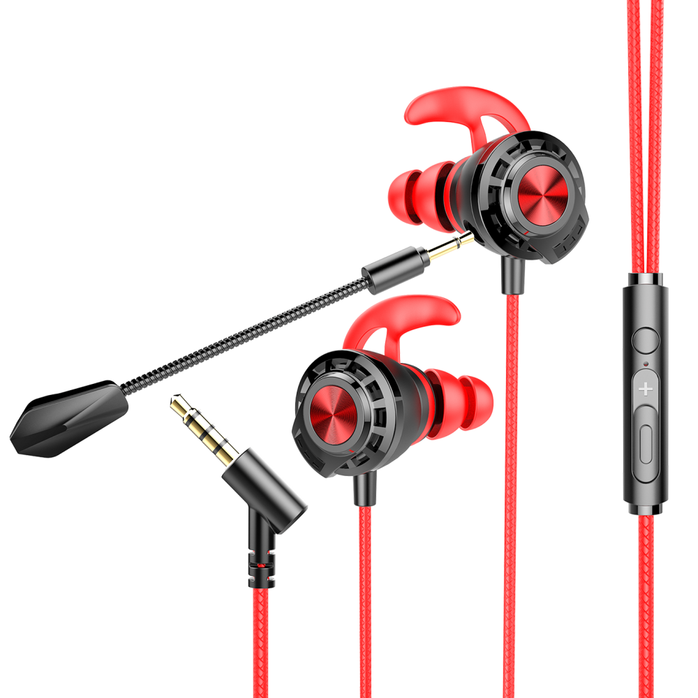 RM-K36 PROUD 3,5mm Gaming Kırmızı Kulak İçi Mikrofonlu Kulaklık