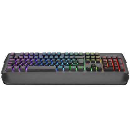 KB-R62 CLASSY RGB Aydınlatmalı Makrolu Bileklik Destekli Gaming Oyuncu Klavyesi - Rampage