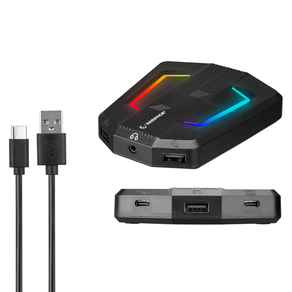 KM-R92 CHEAT-X USB Mini Klavye+Mouse+Switch Combo Gaming Oyuncu Klavye Mouse Set - Rampage