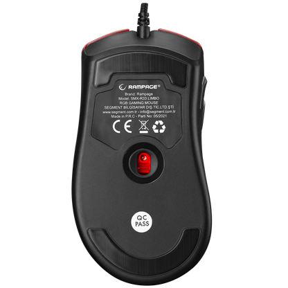 SMX-R33 LIMBO Makrolu Siyah/Kırmızı 6400dpi RGB Ledli Gaming Oyuncu Mouse