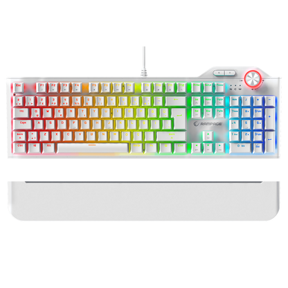 Red Switch Q Multimedia Oyuncu Klavyesi-Beyaz