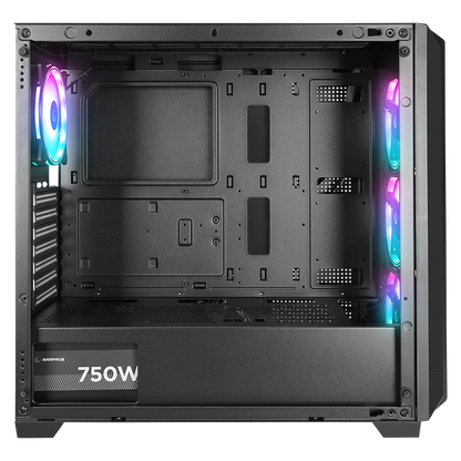 ELYSIAN MESH 750W 80 Plus Bronze Temperli Camlı Mid-T Siyah Oyuncu Kasası