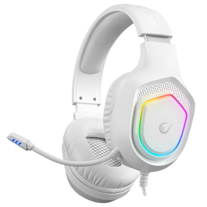 RM-K90 VECTOR RGB 3.5mm Oyuncu Kulaklığı - Beyaz - Rampage