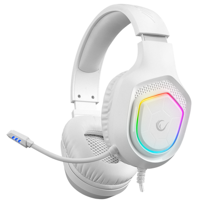 RM-K90 VECTOR RGB 3.5mm Oyuncu Kulaklığı - Beyaz - Rampage