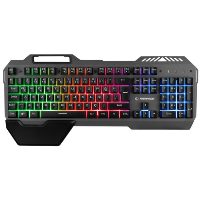 KB-R132 FALCON-X Gri USB Led Aydınlatmalı Q Gaming Klavye