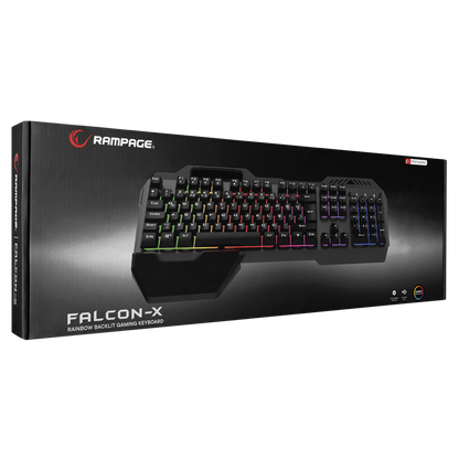 KB-R132 FALCON-X Gri USB Led Aydınlatmalı Q Gaming Klavye