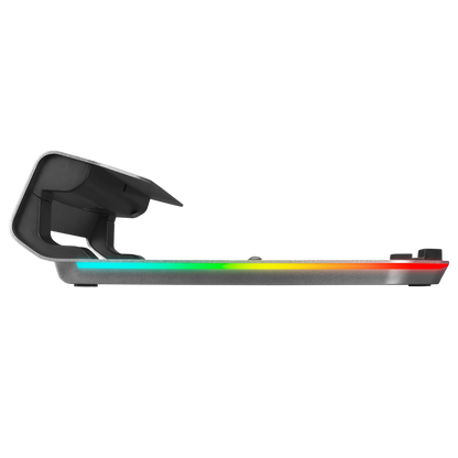 ADS-T6U RAMP 4 Adet USB 3,0 HUB ile RGB Işıklı Alüminyum Dizüstü Bilgisayar Standı - Rampage