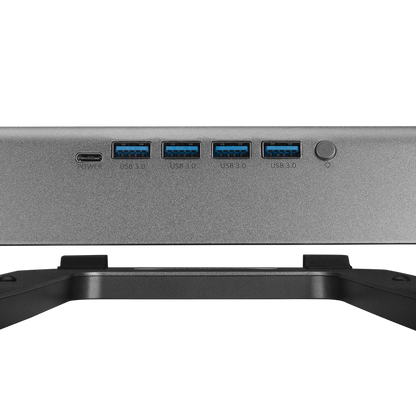 ADS-T6U RAMP 4 Adet USB 3,0 HUB ile RGB Işıklı Alüminyum Dizüstü Bilgisayar Standı - Rampage