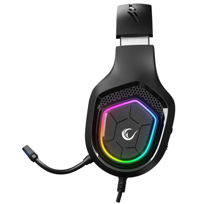 RM-K90 VECTOR RGB 3.5mm Oyuncu Kulaklığı - Siyah