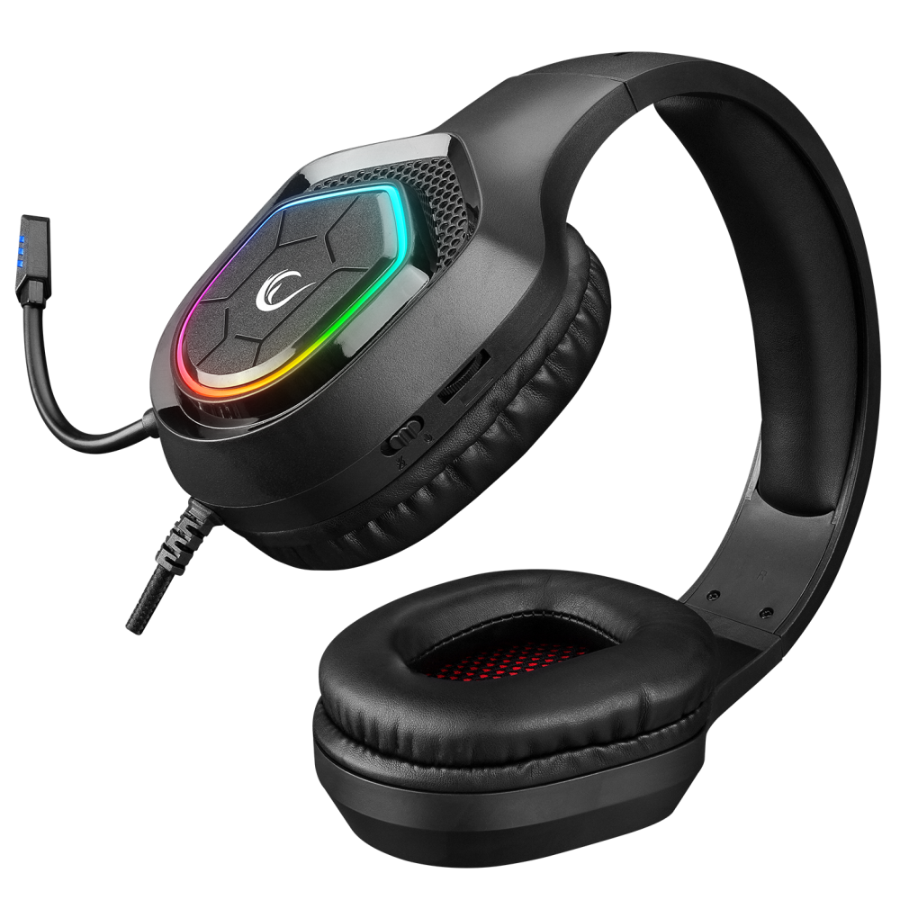 RM-K90 VECTOR RGB 3.5mm Oyuncu Kulaklığı - Siyah