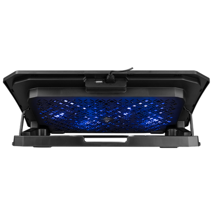 AD-RC44 SNOW Siyah 2 Fanlı LCD Göstergeli 15-17 Notebook Soğutucu Stand - Rampage