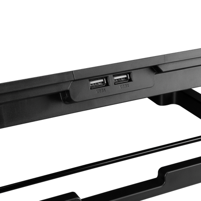 AD-RC44 SNOW Siyah 2 Fanlı LCD Göstergeli 15-17 Notebook Soğutucu Stand - Rampage