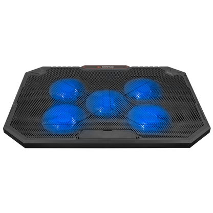 AD-RC15 SPEAR Siyah 5 Fan 2 USB RGB Işıklı 15-17 inç Notebook Soğutucu Stand - Rampage