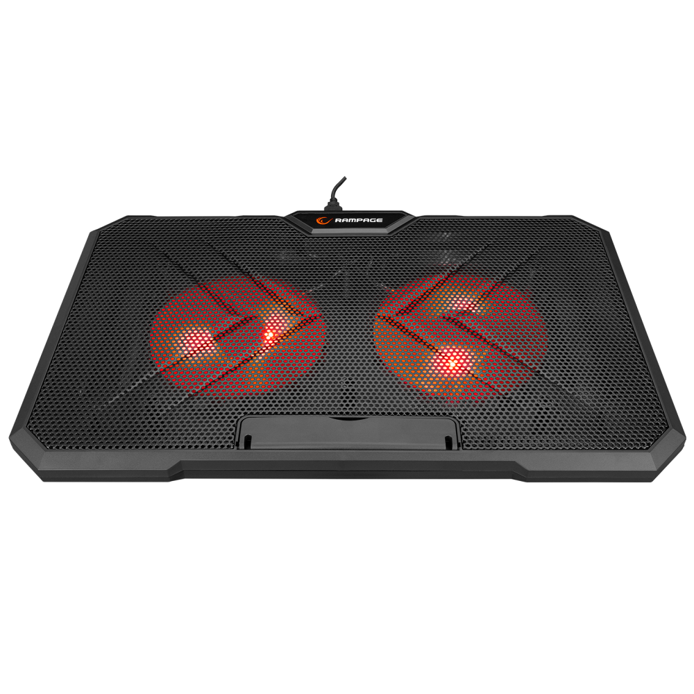 AD-RC12 GAMEZONE Siyah 2 Fan 2 USB RGB Işıklı 15-17 inç Notebook Soğutucu Stand