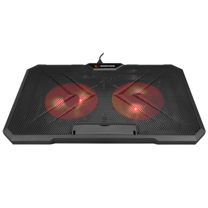 AD-RC12 GAMEZONE Siyah 2 Fan 2 USB RGB Işıklı 15-17 inç Notebook Soğutucu Stand - Rampage