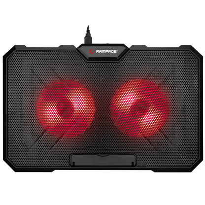 AD-RC12 GAMEZONE Siyah 2 Fan 2 USB RGB Işıklı 15-17 inç Notebook Soğutucu Stand - Rampage