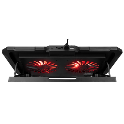AD-RC12 GAMEZONE Siyah 2 Fan 2 USB RGB Işıklı 15-17 inç Notebook Soğutucu Stand - Rampage