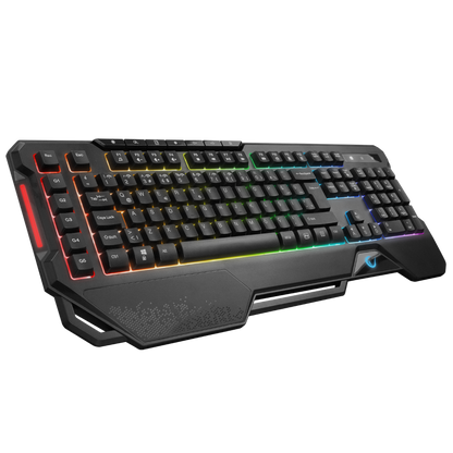 KB-R121 CRYPTO Siyah Usb RGB Aydınlatmalı Membrane Q Makrolu Gaming Oyuncu Klavye - Rampage