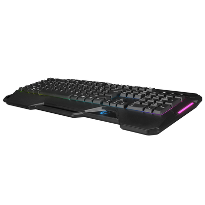 KB-R121 CRYPTO Siyah Usb RGB Aydınlatmalı Membrane Q Makrolu Gaming Oyuncu Klavye - Rampage