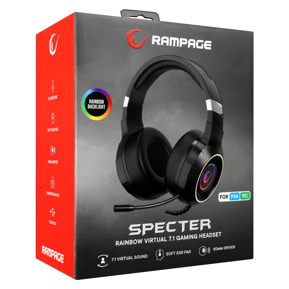 RM-K56 SPECTER 7.1 Oyuncu Kulaklığı - Rampage