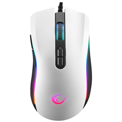 SMX-R44 V2 Makrolu Beyaz 12800 DPI RGB Ledli 80 Million Huano Switch Gaming Oyuncu Mouse