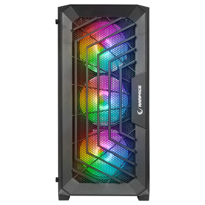 SPEAR 750W 80+ BRONZE Siyah 4*RGB Auto Fan ATX Mid-T Gaming Oyuncu Kasası - Rampage