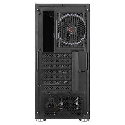 HACKER 650W 80+ BRONZE Siyah 4*RGB Auto Fan ATX Mid-T Gaming Oyuncu Kasası - Rampage