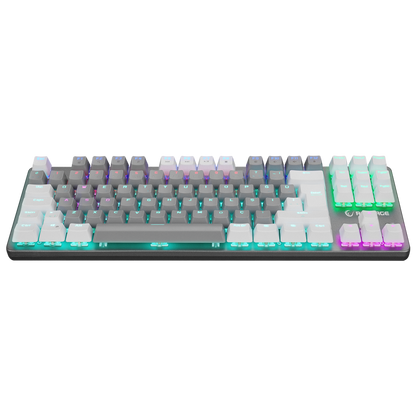 SNUG K14 Beyaz/Gri BLUE SWITCH Rainbow TKL Mekanik Gaming Oyuncu Klavyesi - Rampage
