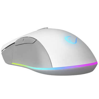SMX-R21 COMPACT Usb Beyaz/Gri RGB Işıklı+Macro 7200dpi / 1000hz Gaming Oyuncu Mouse