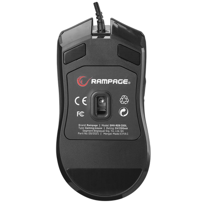 SMX-R28 COOL Usb Siyah RGB Işıklı+Macro 7200dpi / 1000hz Gaming Oyuncu Mouse