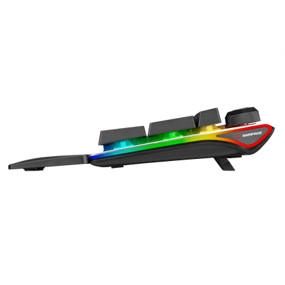 KB-R92 THUNDER Siyah USB Bilek Destekli Red Switch Full RGB Q Gaming Oyuncu Mekanik Klavye - Rampage