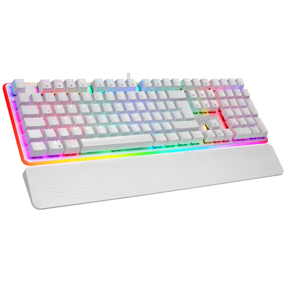 KB-R96 ULTIMATE Beyaz Optical Switch Su Geçirmez Gaming Oyuncu Mekanik Klavye - Rampage