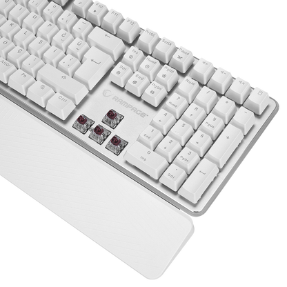 KB-R96 ULTIMATE Beyaz Optical Switch Su Geçirmez Gaming Oyuncu Mekanik Klavye - Rampage