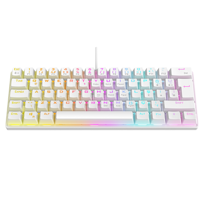 PLOWER K60 Beyaz Bilek Destekli Red Switch Gaming Oyuncu Klavye - Rampage