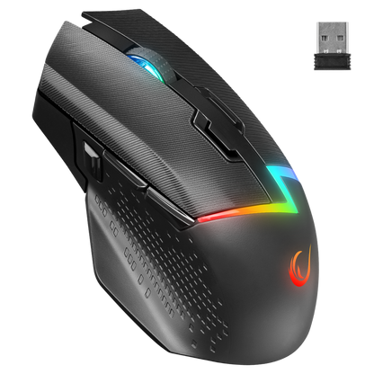 DROP M3 Siyah RGB Kablosuz 10000DPI 10D Gaming Oyuncu Mouse - Rampage
