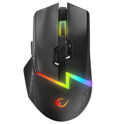 DROP M3 Siyah RGB Kablosuz 10000DPI 10D Gaming Oyuncu Mouse - Rampage