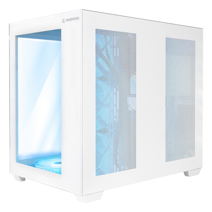 ICEBLADE Temperli Camlı Beyaz ATX Mid-T Gaming Oyuncu Kasası - Rampage