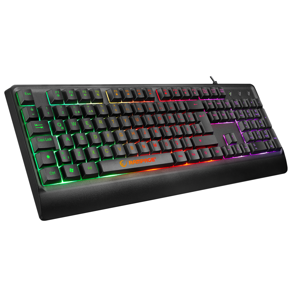 KM-99 DOBBLE Rainbow Backlight 7 Tuşlu 6400dpi Gaming Klavye + Mouse Set