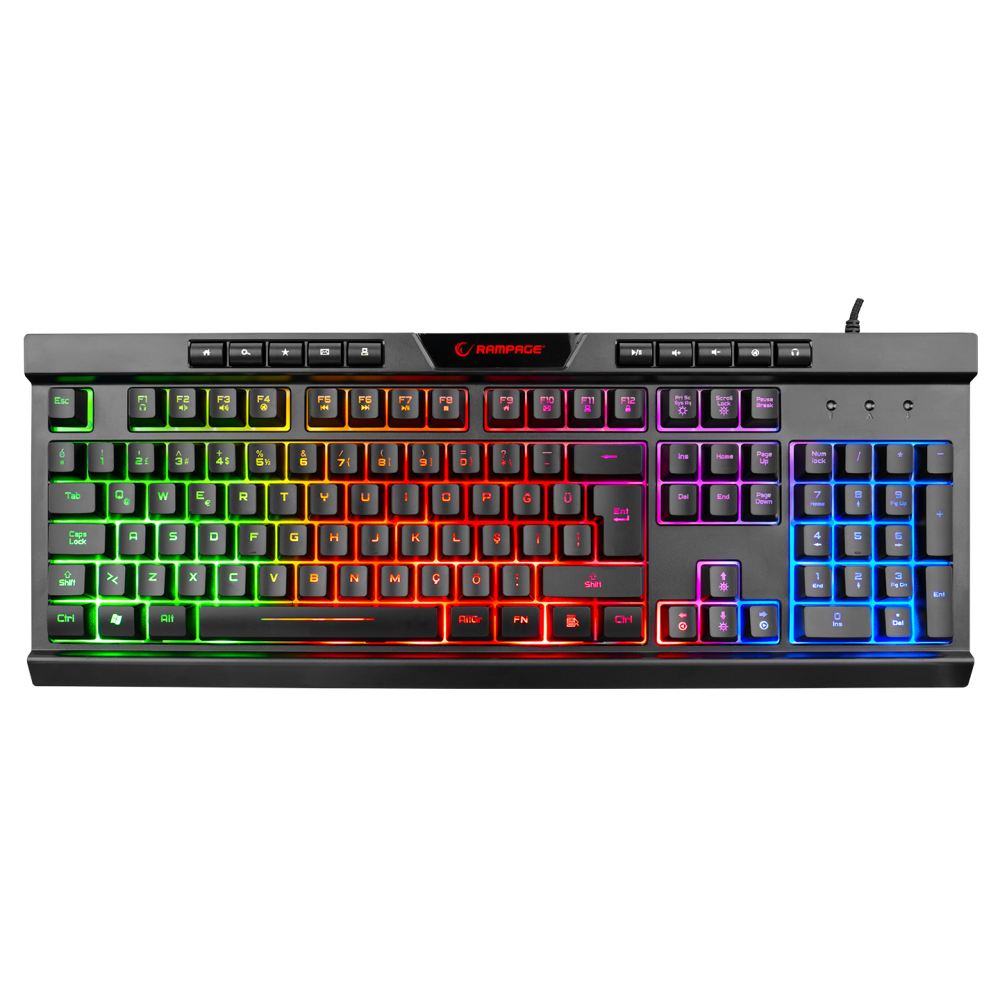 BYGAMEX-K2 Rainbow Aydınlatmalı Gaming Oyuncu Klavyesi