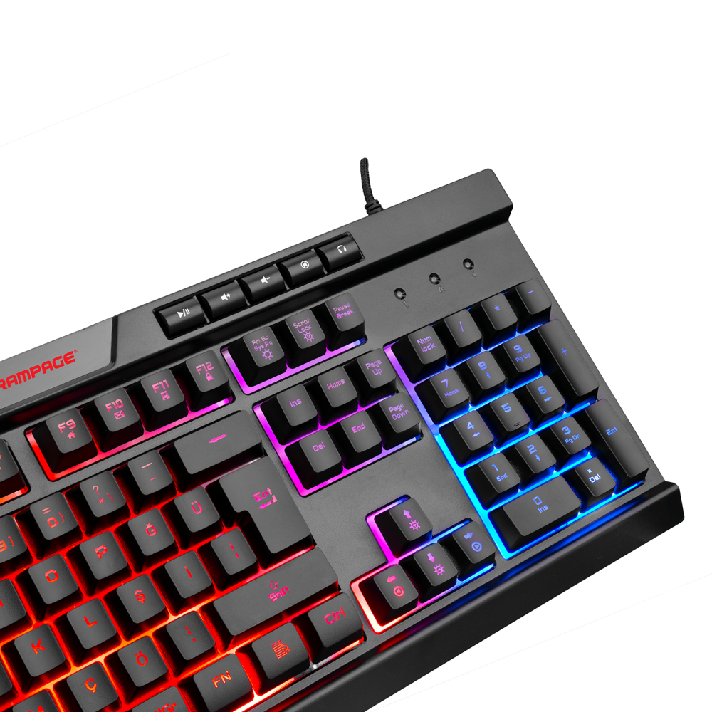 BYGAMEX-K2 Rainbow Aydınlatmalı Gaming Oyuncu Klavyesi