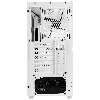 ZUKO 600W 80+ BRONZE Beyaz Metal Panel Temper Camlı Oyuncu Kasası