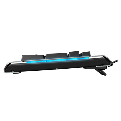 KB-R21 CYBER Siyah USB Rainbow Backlight Membrane Gaming Oyuncu Klavye - Rampage