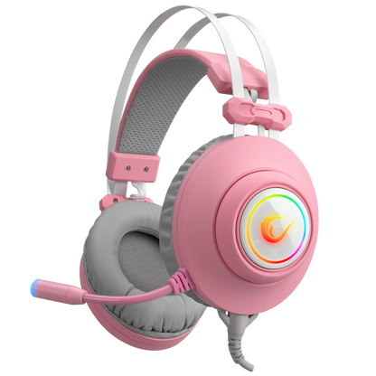 RM-K1 PULSAR RGB 7.1 Oyuncu Kulaklığı - Pembe - Rampage