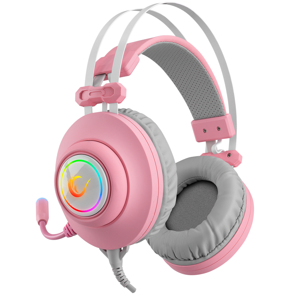 RM-K1 PULSAR RGB 7.1 Oyuncu Kulaklığı - Pembe