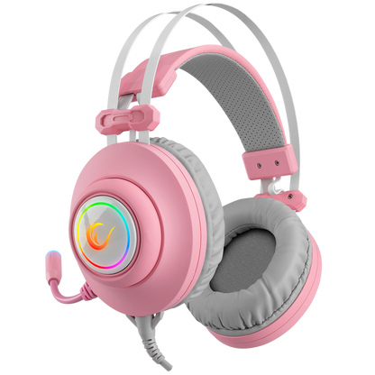 RM-K1 PULSAR RGB 7.1 Oyuncu Kulaklığı - Pembe - Rampage