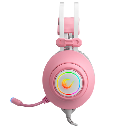 RM-K1 PULSAR RGB 7.1 Oyuncu Kulaklığı - Pembe - Rampage