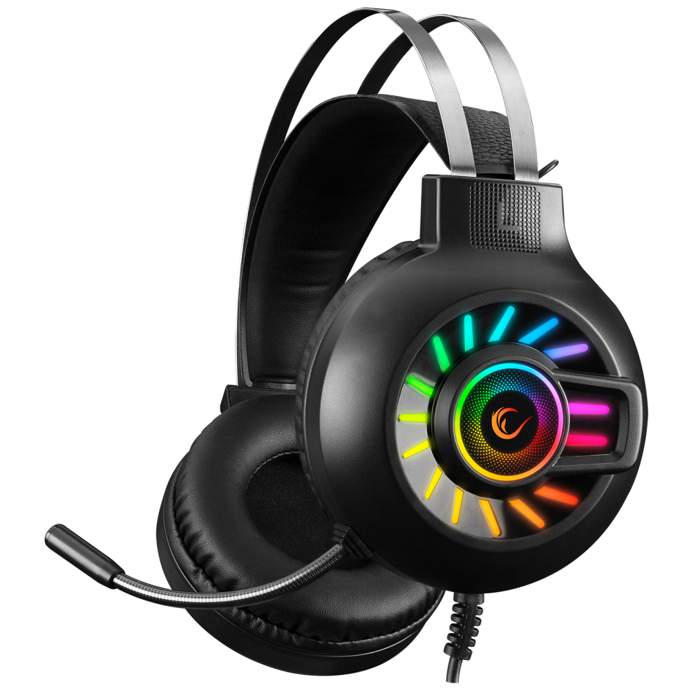 RM-K44 ZENGIBAR RGB 7.1 Oyuncu Kulaklığı - Siyah - Rampage